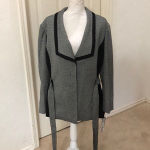 Tahari Knit Jacquard Jacket
